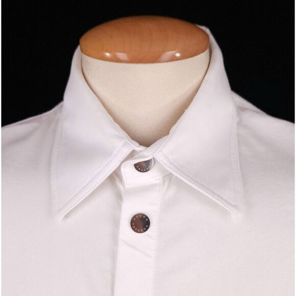 Heron Preston Cotton Twill Poplin Shirt M Mens White - Picture 3 of 16